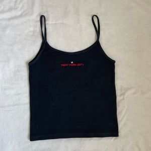 brandy melville ‘new york’ graphic tank